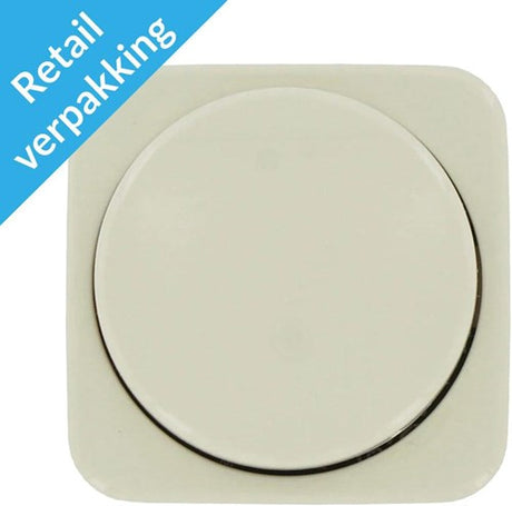 Plaque de recouvrement crème Busch Jaeger + bouton variateur - 4695050