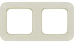 Cadre de couverture Bush Jaeger 2 modules crème Bush Jaeger 4692220