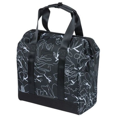 Basil shopper vélo grande fleur mik 23l 12 x 35 x 35 cm - noir