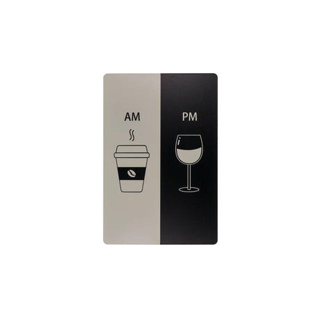 Ootb tekstbord metaal am - pm 20x30cm