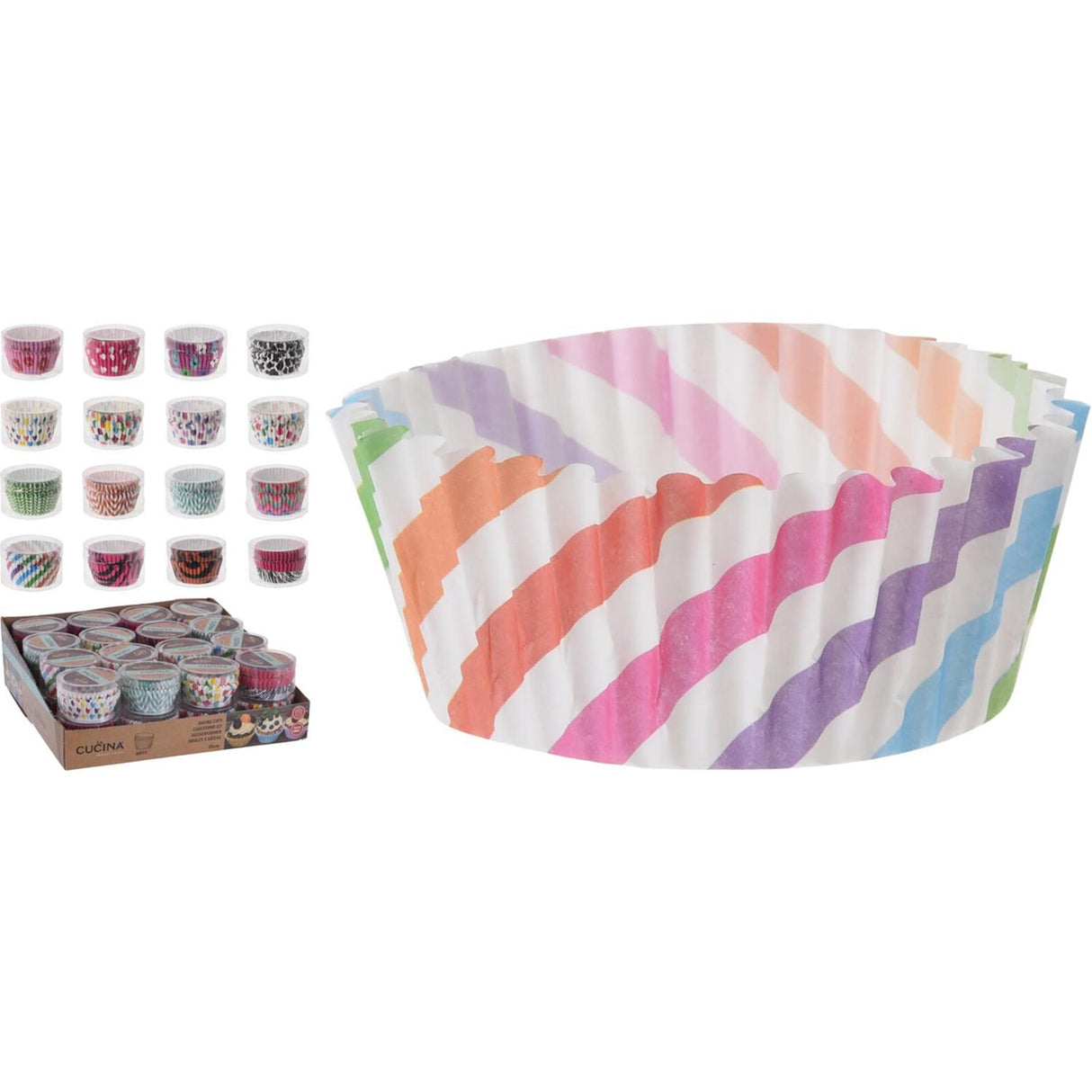 Papier moule à cupcake Cucina 60 pièces en tube