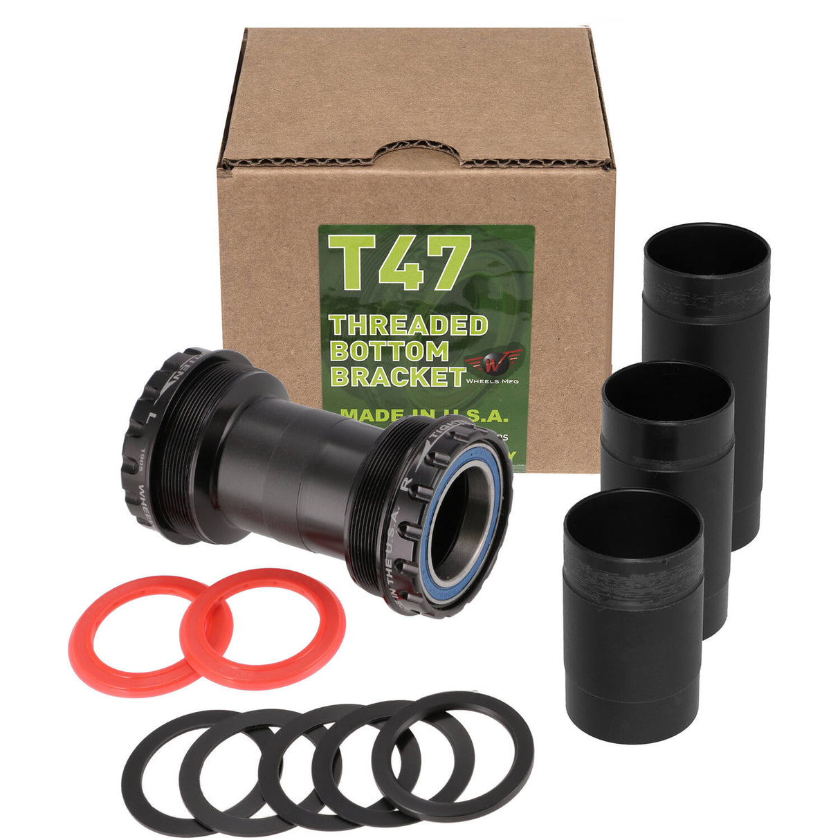 Roues de fabrication roues MFG Bottomet T47 Outboard Sram Dub Abec 3 Black