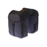 Sac double à vélo de basilic, étanche, système de pont universel, 34L, anthracite noir