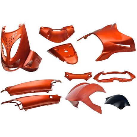 Jeu de plaques de bordure 11 pièces pour Aprilia SR de 1997 à 2004 - orange métallisé