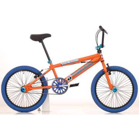 Royal Freestyle BMX 20 Bugatti - Orange avec pneus bleus