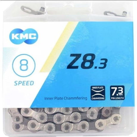 BZ08NG114 KMC Chaîne de vélos 6 7 Gris d'argent à 8 vitesses
