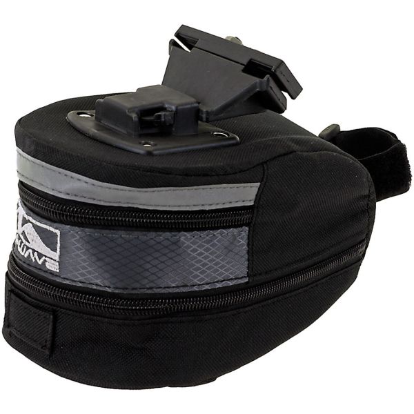 Sacoche de selle M-wave Tilburg grande avec fermeture à clic - noir