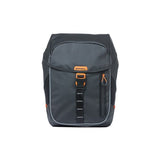 Basil Miles Tarpaulin Bicycle Sac à dos - Sac à dos noir étanche pour hommes et femmes, 17 litres de contenu