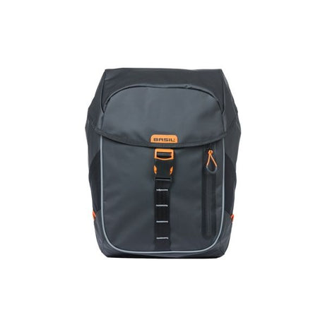 Basil Miles Tarpaulin Bicycle Sac à dos - Sac à dos noir étanche pour hommes et femmes, 17 litres de contenu