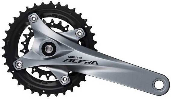 Shimano Cranket Acera FC-M3000 22-36T 175 mm Silberschwarz