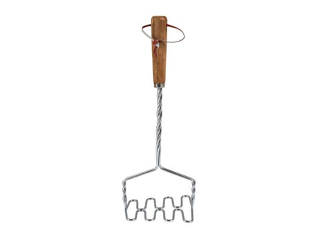 Excellent presse-purée ménager 34 cm bois inox
