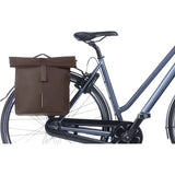 Sacoche de vélo double Basil City Mik 28-32 litres - marron rôti