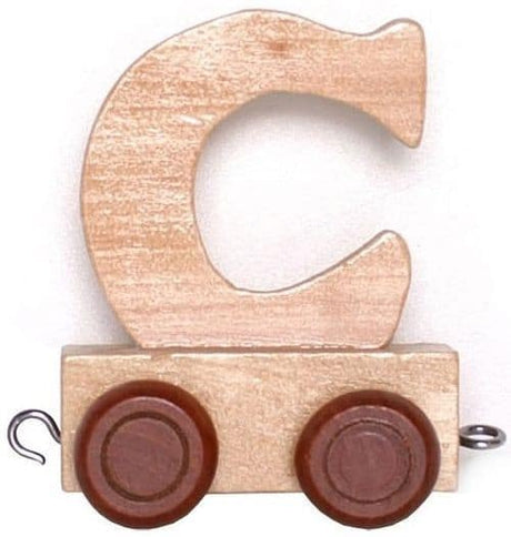 Bongers jouet en bois lettre c avec roues 6 cm de haut