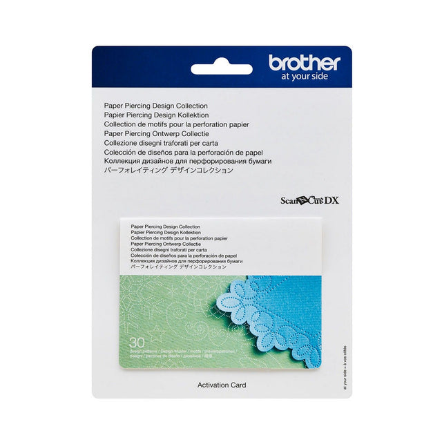 Brother • Collection de modèles de perçage en papier pour carte d'activation