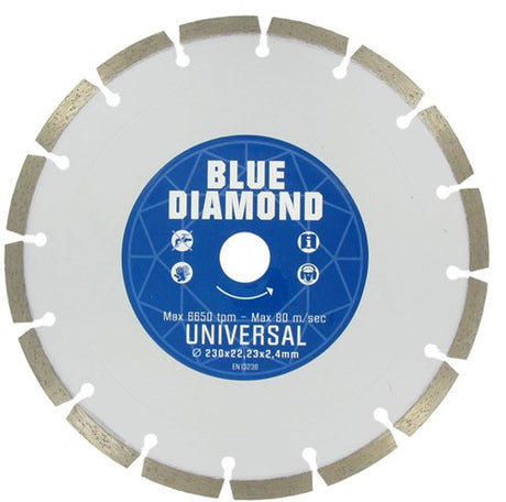 Lame de scie diamantée Carat ø115 diamant bleu universelle