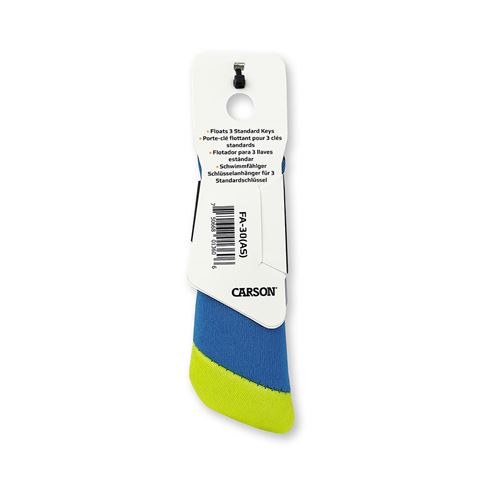 Carson Floating Key Ring til 3 taster - Blue Green