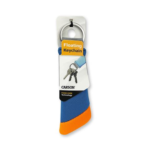 Carson floating key ring for 3 keys - Blue Orange