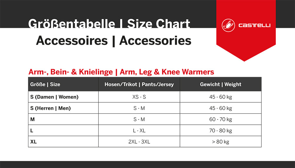 Castelli nano flex 3g - manchettes