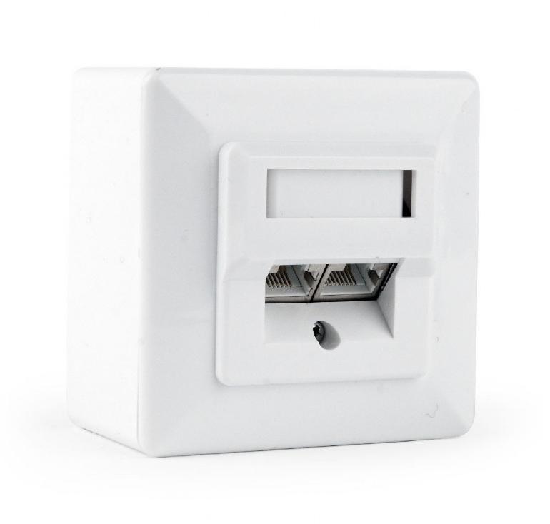 Prise murale Abi cat 6 - encastrable et en saillie