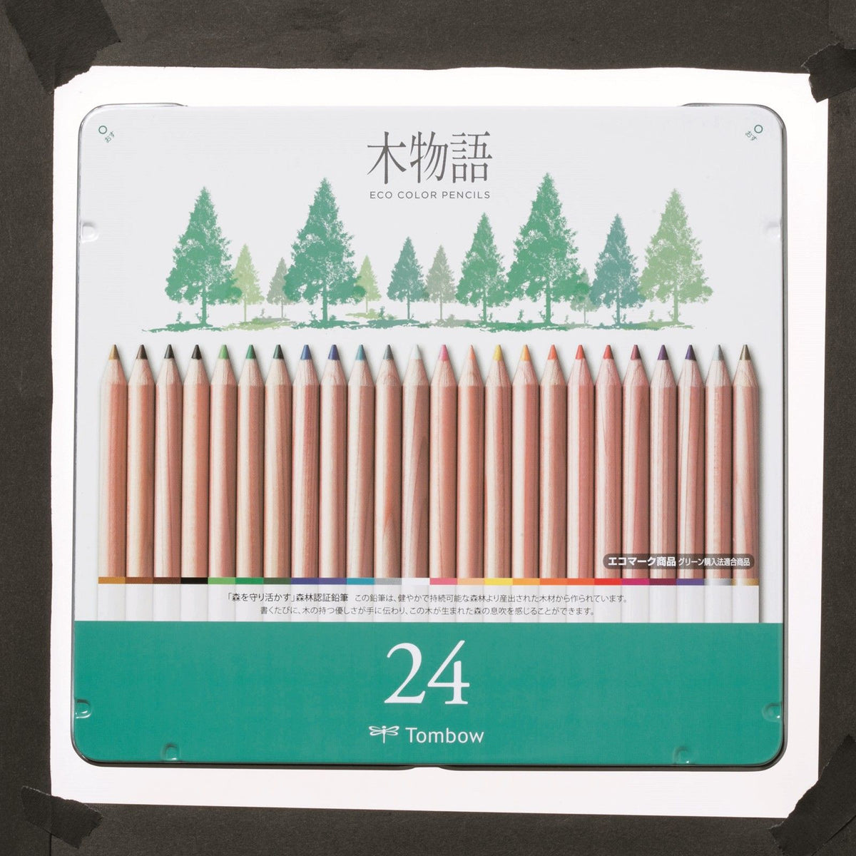 Tombow • crayons de couleur éco ki-monogatari, lot de 24