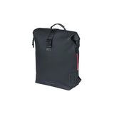 Basil Soho Nordlicht Bicycle Sac à dos - Black Modern Backpack avec éclairage LED pour le vélo électrique pour hommes pour femmes - Imperpose - 17L - noir