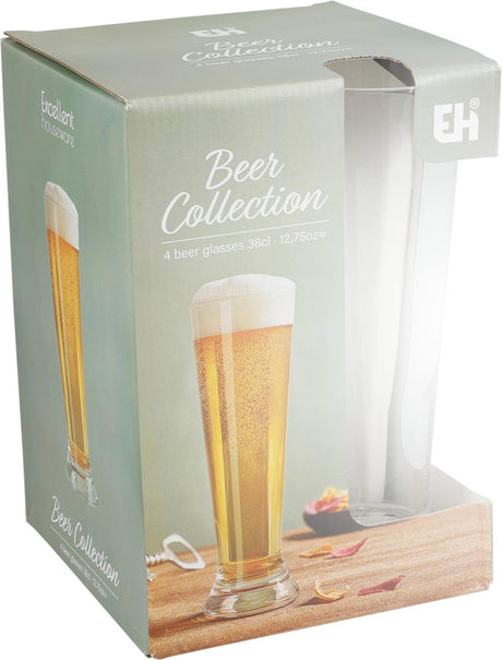 Verre à bière 370 ml set 4 pièces | 6 pièces