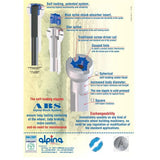 Alpina Spaak Nipple avec tête ronde 14g 15,0 mm 4 FG 2.3 ABS Brass Blass (144 pièces)