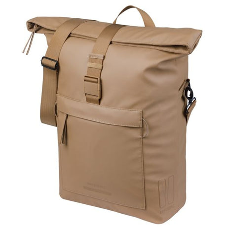 Sac bandoulière vélo Basil brooklyn mik 17l 14 x 32 x 40 cm - sable