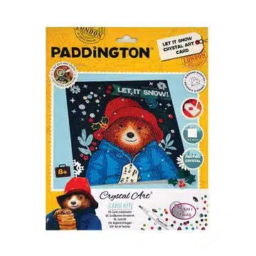 Peinture diamant Jonotoys - Carte de Noël Paddington laisse tomber la neige