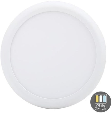 Enzo cct led panel downlighter wit 12-18w tri-white ip44 - led2540