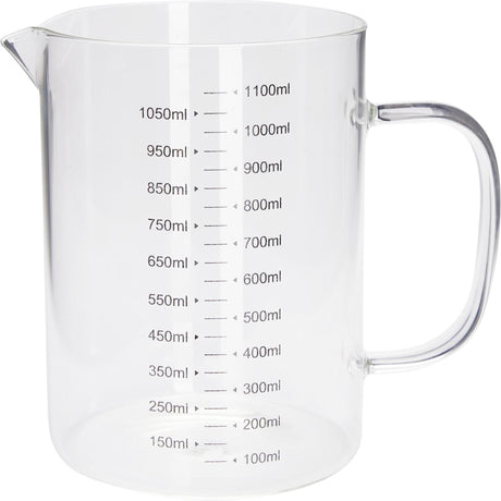 Excellente tasse à mesurer en verre 1l, articles ménagers