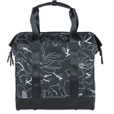 Basil shopper vélo grande fleur mik 23l 12 x 35 x 35 cm - noir