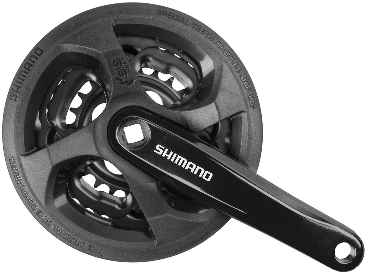 Pédalier Shimano fc-ty301 42x34x24t -4mm 170mm 6-8 vitesses noir
