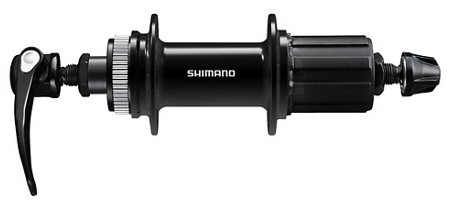 Shimano FH-QC400 CasseTteNaaf Centerlock 8-11 Velocità 135 36 NERO