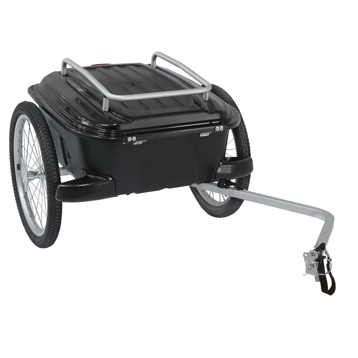 Remorque M-wave avec conteneur en plastique 70 litres. maximum. 25kg noir