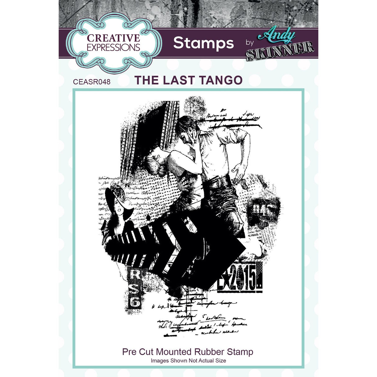 Creative expressions • rubber stamp the last tango 9,14x11,94cm