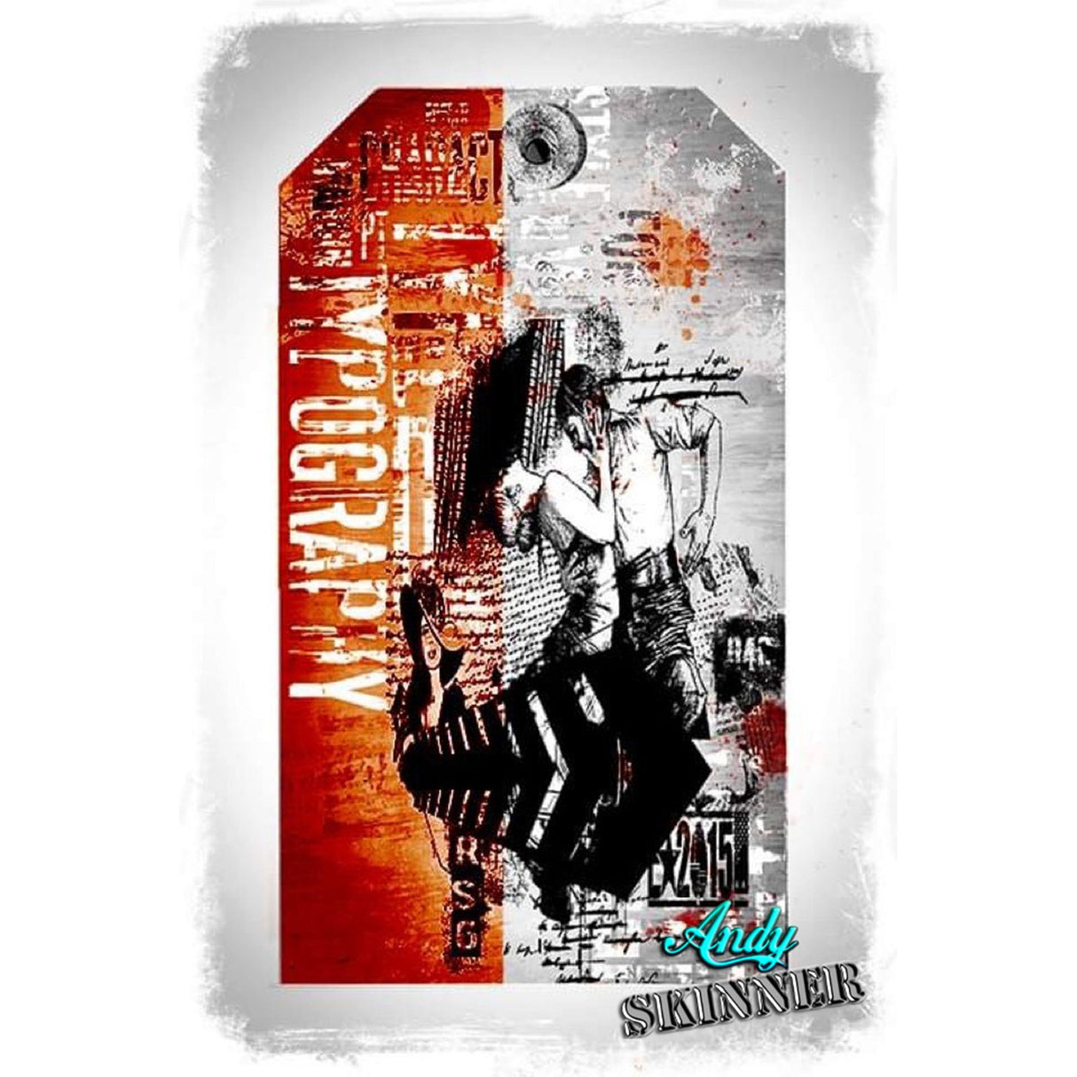 Creative expressions • rubber stamp the last tango 9,14x11,94cm