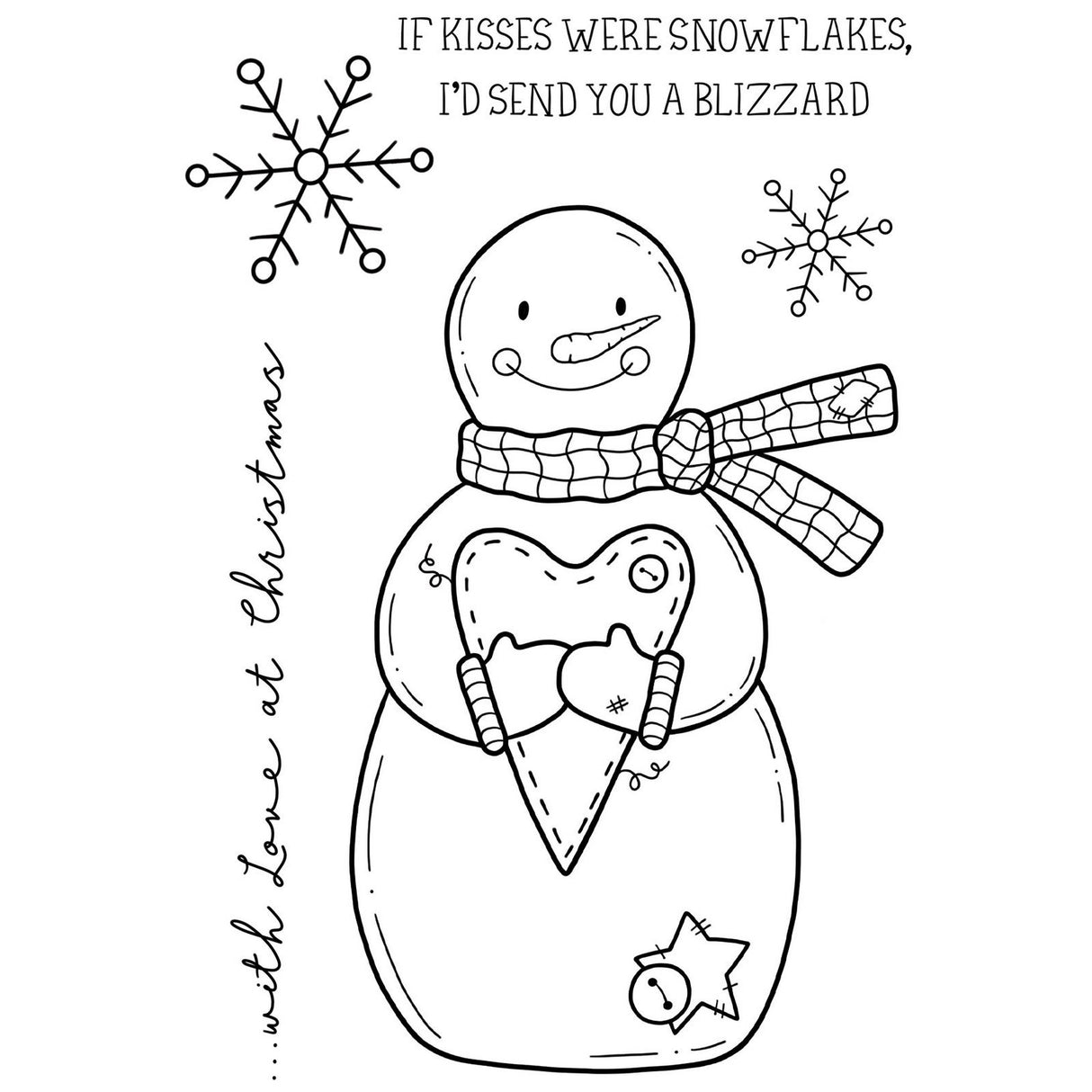 Creative expressions • clear stamp snowman kisses