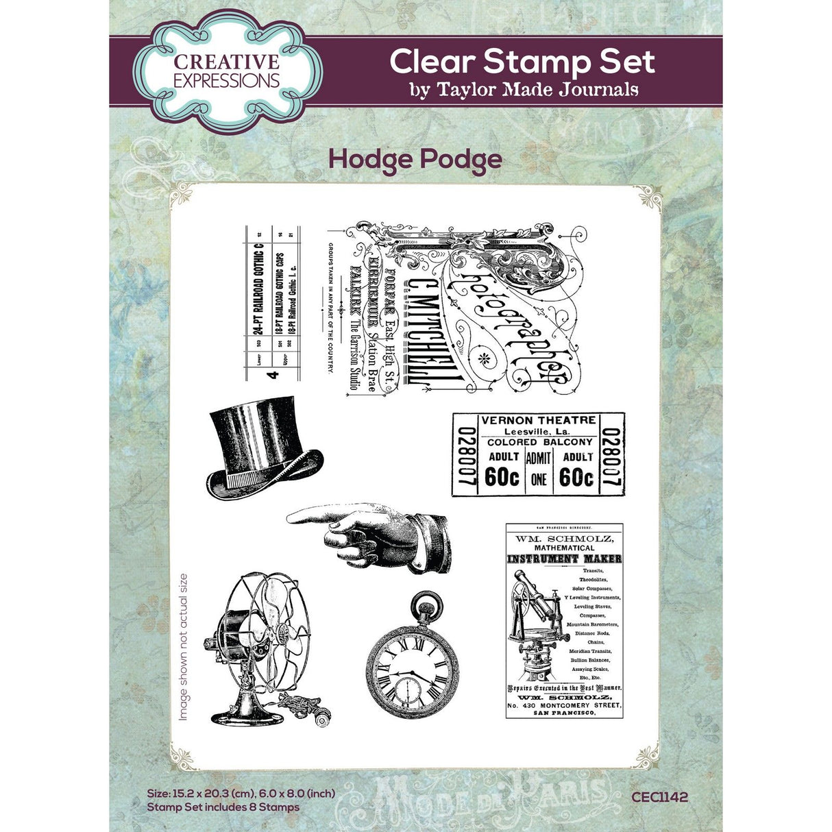 Creative expressions • taylor made journals hodge podge clear stamp set