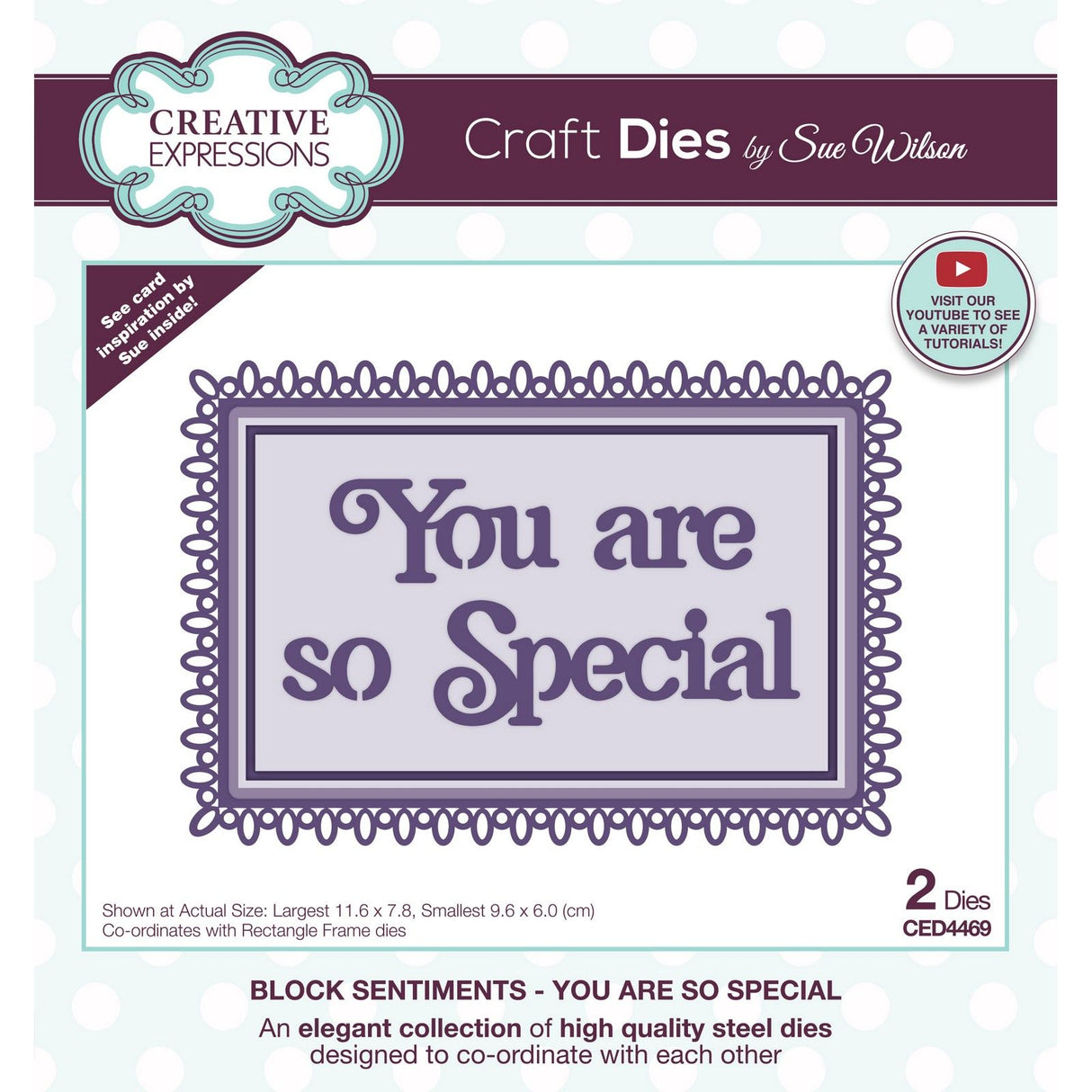 Creative expressions • craft die block sentiments you are so special