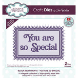 Creative expressions • craft die block sentiments you are so special