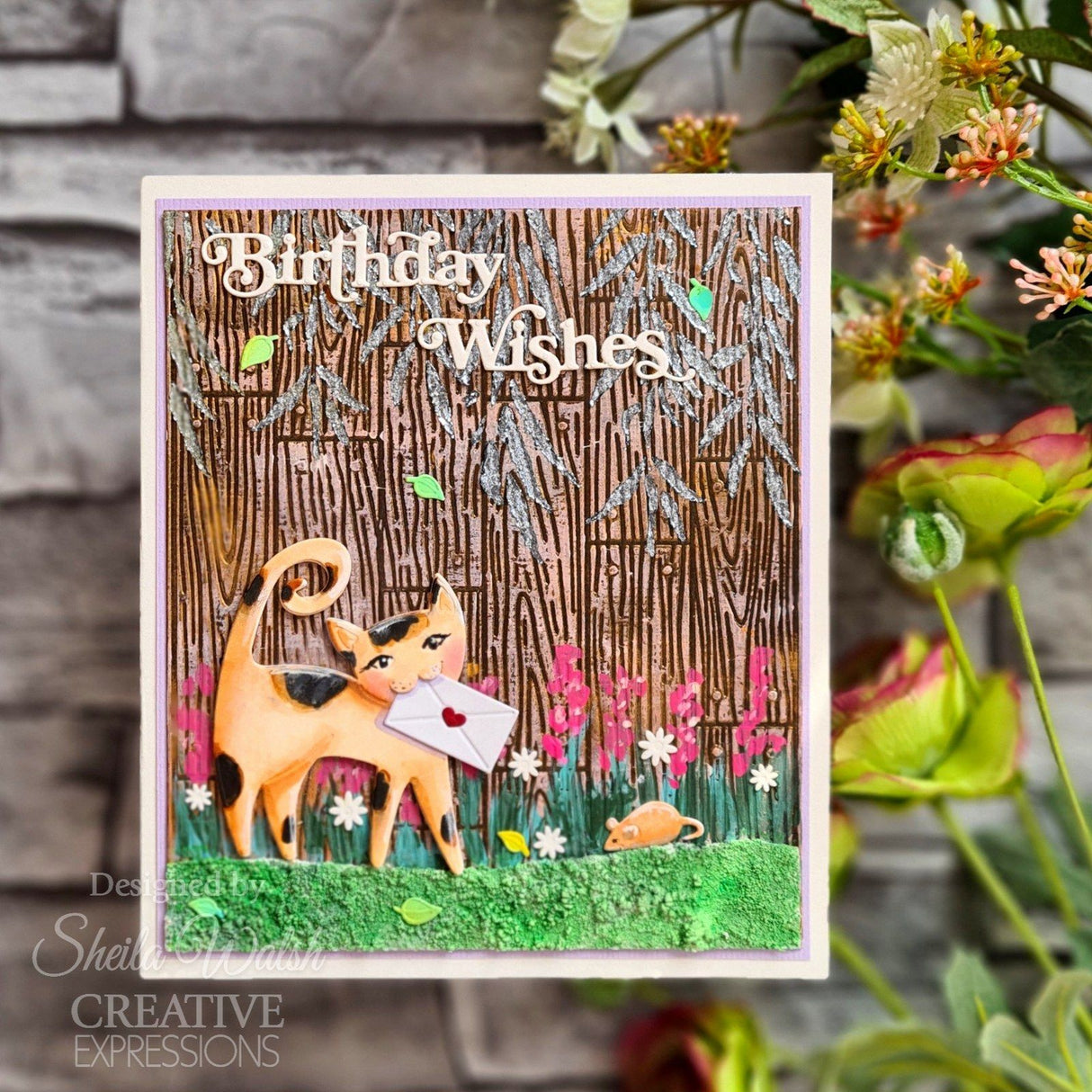 Creative expressions • background collection craft die woodgrain planks