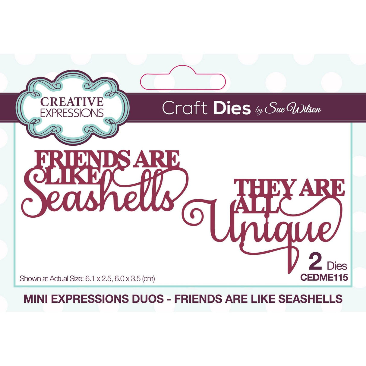 Creative expressions • mini expressions snijmal duo friends are like seashells