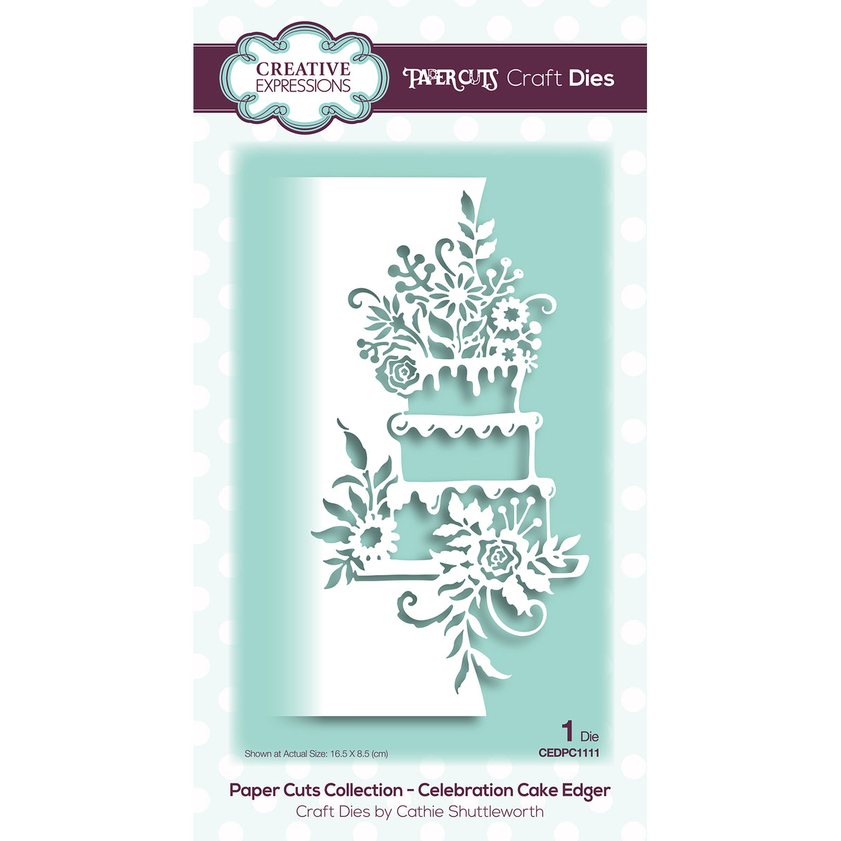 Paper cuts • craft dies celebration cake edger