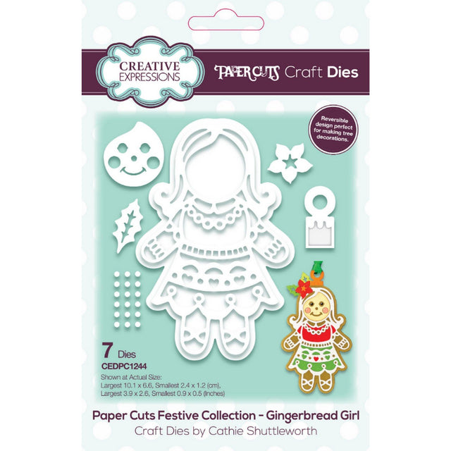 Découpes de papier • artisanat festif cette fille en pain d'épice