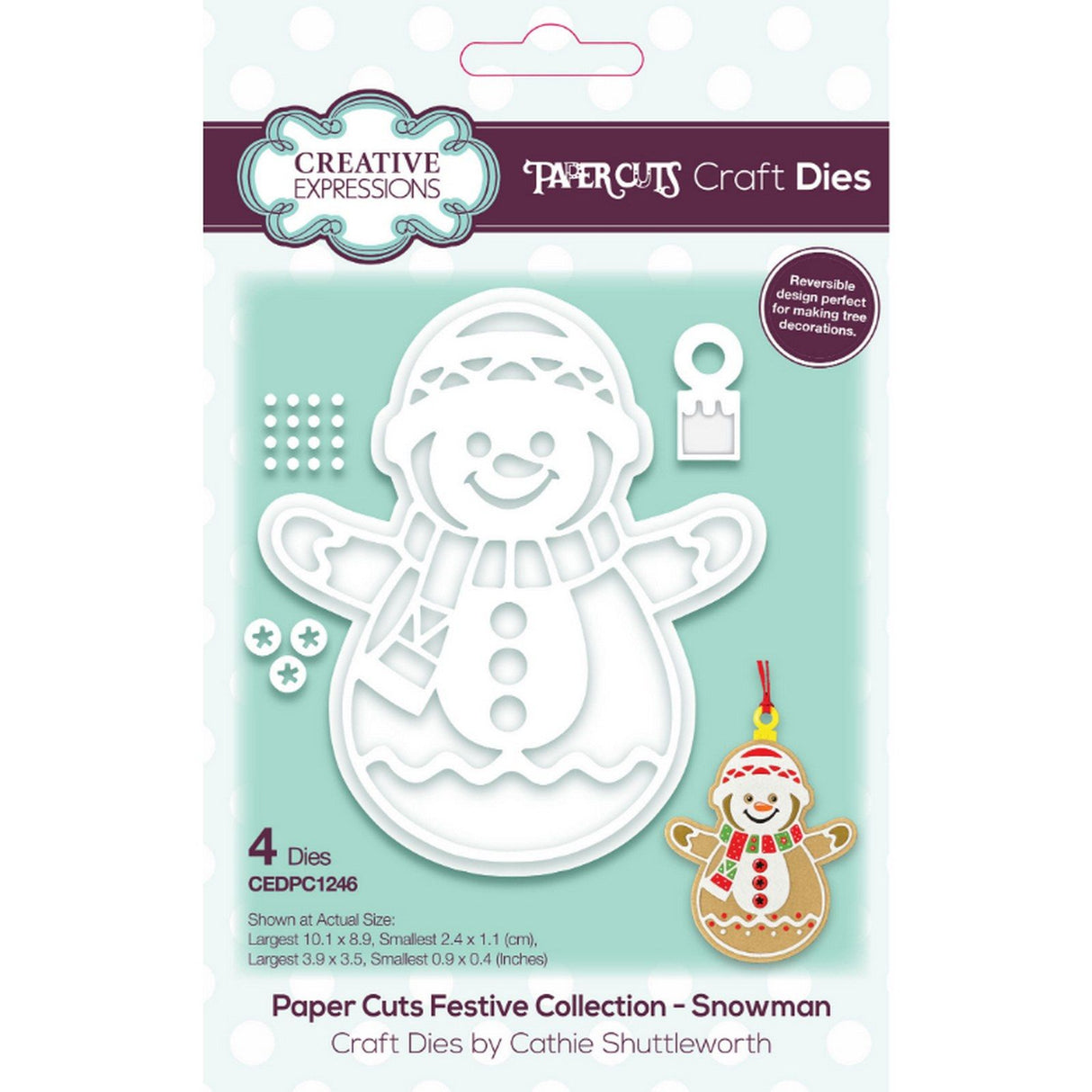 Paper cuts • festive craft die snowman