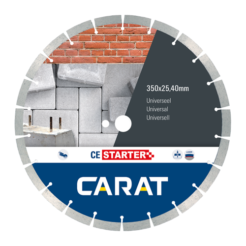 Lame de scie diamantée Carat ø400 ce starter universelle