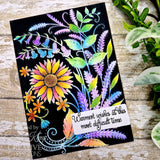 Creative expressions • companion colouring stencil sunshine serenade 2pcs
