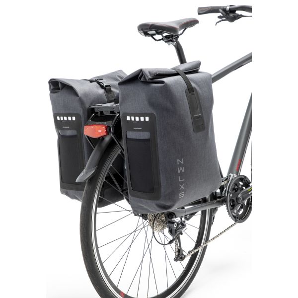 Nouveau sac de vélo LOOXS Double varo étanche gris