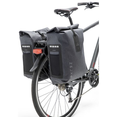 Nouveau sac de vélo LOOXS Double varo étanche gris